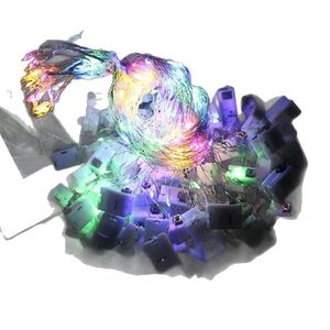 Petites guirlandes lumineuses 1M 2M, guirlandes lumineuses LED colorées avec boîte à piles pour la décoration de fête d'anniversaire - Product Image 5