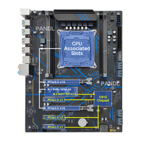 Nouvelle carte mère PANDL X99-QD3 double PCIe3.0 X16, compatible avec les processeurs Intel Xeon E5 V3 V4, 4 emplacements DDR3, SATA3.0, NVMe M.2, carte mère X99