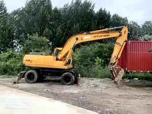 Korea Original Hyundai 210 21Ton Wheel Excavator 4Wheel <b>Drive</b> with Engine Gearbox & Motor - Product Image 4