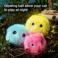 Jouet interactif de luxe classique pour chatons, balle intelligente en peluche avec herbe à chat et sonnette électrique, pour l'entraînement des grossistes