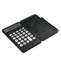 NEWYES Lcd Kalkulator 12 Digit untuk Kantor, Bisnis Kantor Lipat dengan Pena E Note Pad, Kalkulator Grafik Tenaga Surya, Menulis Lcd dengan Pena