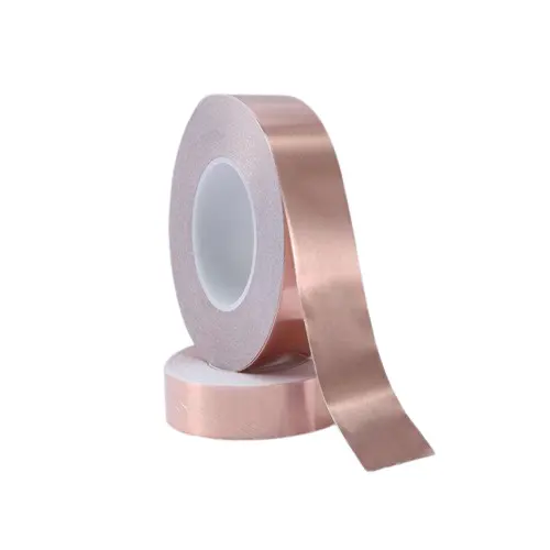 Copper and blue aluminum foil mylar tape (AL+PET+AL) for cable shielding in disc packing