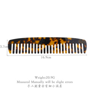 Peigne imprimé léopard, <span class=keywords><strong>anti</strong></span>-statique, pour cheveux, 4 couleurs, acide acétique, logo personnalisé, peignes pour femmes, 890083, épaisseur 4mm, nouveau - Product Image 6