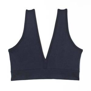 Soutien-gorge de sport classique pour femme, dos croisé, rembourré, maintien élevé, grande taille, avec logo frontal, anti-transpiration et respirant - Product Image 1