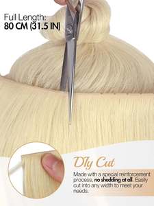 Wholesale Price Butterfly Weft High Quality XO <b>Hair</b> Weft <b>Human</b> <b>Hair</b> <b>Extensions</b> Invisible Weft 50g Blonde <b>Extensions</b> with Holes - Product Image 4