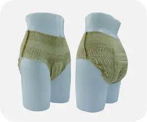 2023 New Arrival Kafurou Bamboo Fiber Natural Color 100% Cotton Ladies Underwear Sanitary Napkin Sanitary Pants
