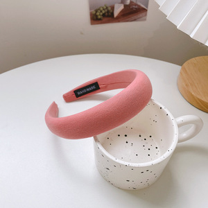 ที่คาดผมผ้าสีพื้นแบบฟูฟ่องสำหรับผู้หญิงและเด็กผู้หญิง - Product Image 6