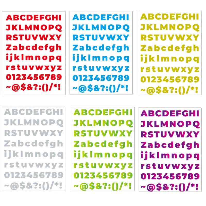 Autocollant alphabet personnalisé