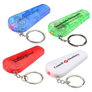 Luz Roja Personalizada |   Apriete y suelte para encender/apagar |   Silbato de Seguridad |   Anillo de Unión Desmontable |   Pilas de botón incluidas - Product Image 1