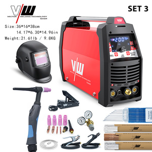 Soldadora TIG <span class=keywords><strong>de</strong></span> Arco <span class=keywords><strong>de</strong></span> Argón VECTOR AC DC con Pulsos, 220V, Inversor IGBT, para Aluminio, Casco <span class=keywords><strong>de</strong></span> Soldadura, Serie London2400 - Product Image 4