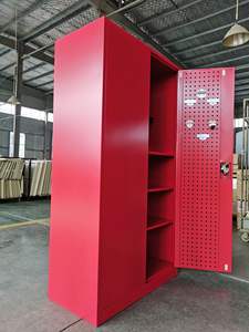 โต๊ะทำงานเหล็กดีไซน์ใหม่ขายดีจากเยอรมนี พร้อมตู้โลหะมีกุญแจล็อค สำหรับเก็บของในโรงรถและกล่องเครื่องมือในโรงงาน - Product Image 6