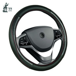 Housses de <span class=keywords><strong>volant</strong></span> en cuir PVC PU Accessoires auto de voiture Housses de roue de luxe pour voitures SUVS et camions Universel 14.5-15 pouces - Product Image 4