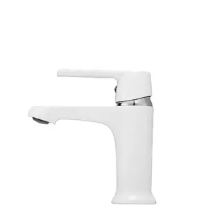 RL-New Grifo de lavabo Latón Cromado Grifo Cepillo Níquel Grifo de lavabo de baño caliente y frío