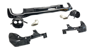 Difusor trasero RS4 con tubo de escape para Audi C8 A4 Style <span class=keywords><strong>allroad</strong></span> material ABS Difusor trasero 2020 <span class=keywords><strong>2021</strong></span> - Product Image 3