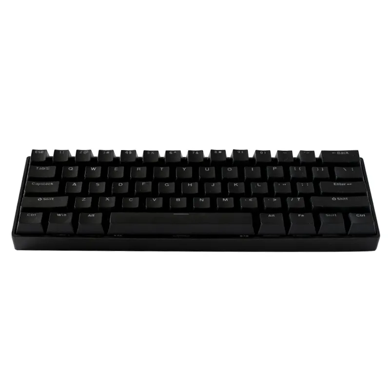 Kunden spezifische Regenbogen farben BT3.0 Dual-Mode Compact 61 Key schwarz Mechanische Gaming-Tastatur für Office-Spiele