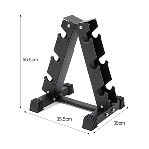 <span class=keywords><strong>Porta</strong></span> <span class=keywords><strong>Manubri</strong></span> a Telaio a A in Acciaio, Scaffale <span class=keywords><strong>Porta</strong></span> <span class=keywords><strong>Pesi</strong></span> Multistrato per Attrezzature da Allenamento di Forza per Palestra Domestica - Product Image 4