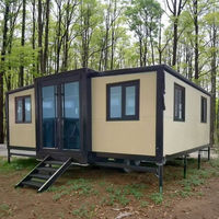 Nouvelle maison modulaire préfabriquée de luxe, cabane préfabriquée pliable, maison à 2 chambres, 1 cuisine, maison conteneur