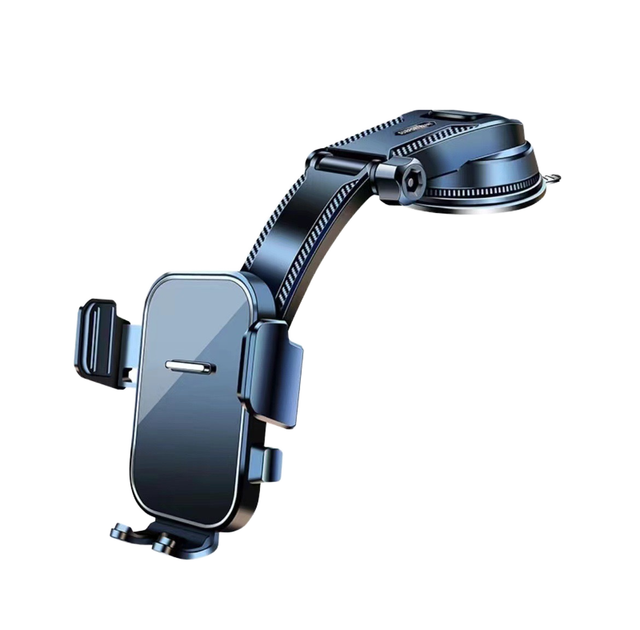 Waterfall-style PC Car Suction Cup Phone Tablet Holder Auto-Lock 360-Degree Rotating Adjustable Navigation Stand