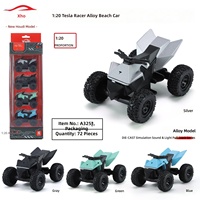 Modèle de voiture de buggy des dunes en alliage moulé sous pression à l'échelle 1:20 avec fonction de recul, emballage en boîte vitrée - Cadeau pour garçon