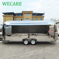 Wecare Mobile Pizza Traiteur Bar Remorque Food Trucks Remorque alimentaire mobile avec équipements de cuisine complets