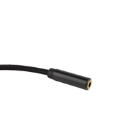 Nylon geflochtener koaxialer 3,5mm bis Typ C AUX vergoldeter Audio adapter mit Glasfaser für Mikrofon