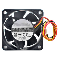 Ventilateur silencieux GFA06020D12HH 6cm 60mm 60x60x20mm DC12V 0.20A 3 broches à double roulement à billes pour boîtier d'ordinateur