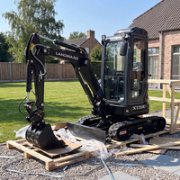 Mini-excavatrice compacte Landward directement de l'usine, excellente stabilité, petite pelle puissante, trancheuse agricole personnalisable