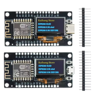 Placa de desarrollo NodeMCU ESP8266 con pantalla OLED de 0,96 pulgadas, módulo Wi-Fi CH340G ESP-12F, USB tipo C para Arduino/Micropython