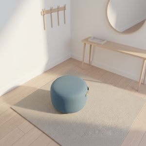 Taburete Otomano <span class=keywords><strong>de</strong></span> Tela <span class=keywords><strong>de</strong></span> Diseño Moderno para el Hogar, Sala <span class=keywords><strong>de</strong></span> Estar, Oficina en Casa - Serie <span class=keywords><strong>de</strong></span> Tela Tecnológica, Nueva Colección - Product Image 6