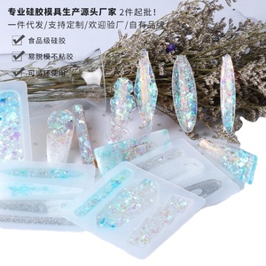 Molde de silicona con pinza para el pelo de gel de gota de cristal Diy de Yi Yang para hacer pendientes colgantes de pinza para el pelo a mano - Product Image 6