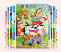 Kit Creativi di Adesivi in Carta per Lavoretti Fai-da-Te, Giocattoli Educativi per lo Sviluppo Intellettuale dei Bambini