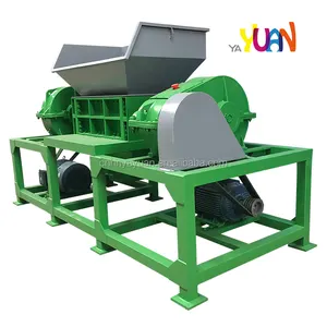 2024 tire shredder machine waste tire crusher recycli mobil rubber shredder rubber tire waste plastic bottle shredder