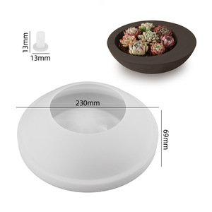 Nueva llegada DIY cristal gota pegamento yeso cemento yeso vela tazas macetas almacenamiento cuencos vela contenedores <span class=keywords><strong>moldes</strong></span> <span class=keywords><strong>de</strong></span> silicona - Product Image 5