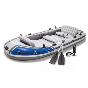 Bateau à rames gonflable professionnel OEM pour 3, 4 ou 5 personnes, grand kayak gonflable en PVC - Product Image 1