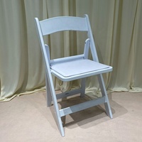 Chaises pliantes en résine plastique pour usage commercial, extérieur, jardin, blanches, empilables, pour mariage, banquet, fête, événement, location