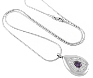 Paslanmaz çelik gözyaşı damlası kristal kül saklama kabı Urn anıt takı su damlası kremasyon kolye <span class=keywords><strong>Keepsake</strong></span> kolye - Product Image 3
