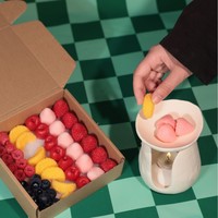 Cubes de cire de soja parfumés en forme de fruits, faits à la main, pour la fabrication de bougies, souvenirs de vacances, vente en gros personnalisée
