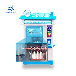 Support Customized 24-hour Self-service Automatic Smart Yogurt Ice Cream Machine Touch Screen Soft Ice Cream Vending Machine