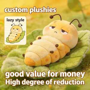 Peluche de Oruga Perezosa Personalizado, Estética de Movimiento Lento, Perfecto para Aliviar el Estrés, Compañero para la Siesta y Decoración Acogedora, Abrazo de Alto Valor - Product Image 1