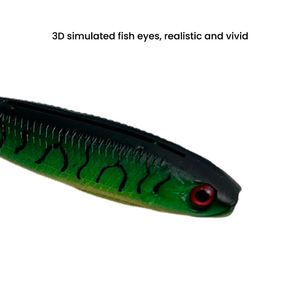 Señuelo blando de PVC impreso SWORDFISH con cola en T acanalada, cebo artificial para pesca de fondo de carpa y bagre en agua dulce - Product Image 5