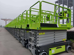 Plataforma Elevadora de Tijera Eléctrica ZS1212HDS ZS1212HDS-Li, Capacidad de 350 kg, Altura de 13.8 m, para Uso Industrial, Gran Venta en Europa - Product Image 1