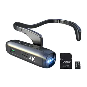 4K 30FPS 헤드 장착 카메라 웨어러블 WiFi 비디오 카메라 캠코더 웹캠 32GB 메모리 카드