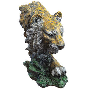 Statuetta Decorativa di Tigre in Resina Modello 3D per Decorazione Casa - Product Image 3