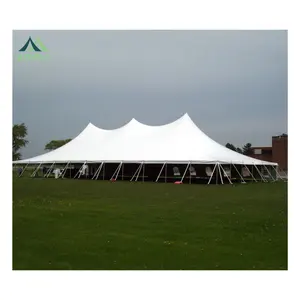 Açık parti kiralama çadır 60*20 halat ve kutup düğün çadırları 500 kişi için Peg ve kutup etkinlik çadırı