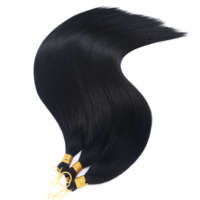 Cheveux synthétiques tressés lisses de 20 à 28 pouces, couleur mixte noire, vente en gros, cheveux lisses Extra larges, mèches au Crochet
