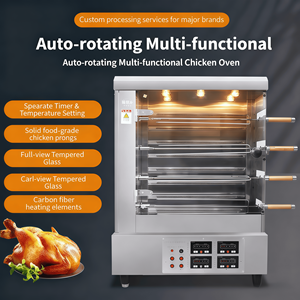 <span class=keywords><strong>Four</strong></span> thermique vertical électrique 4P en acier inoxydable, cycle thermique, rotation automatique, poulet et canard rôtis pour boulangerie et restaurant - Product Image 5