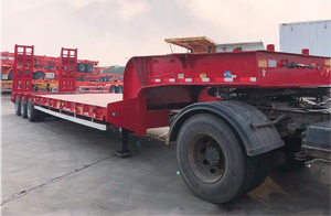 Prix d'usine, vente directe, semi-remorque professionnelle à plateau bas en acier à 3 essieux avec une charge utile de 30 000 kg - Product Image 5