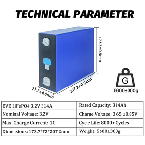 Celdas de Batería EVE MB31 314Ah CATL 587AH 3.2V 314ah de Grado A, STOCK UE/EE. UU., para Baterías DIY 4S/16S 48V 15KWH, Almacenamiento de Energía - Product Image 3