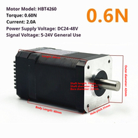 HONGBAODA Nema17 motor terintegrasi all-in-one dengan driver encoder, seri 42 DC24V HBT4260 0.6N.m
