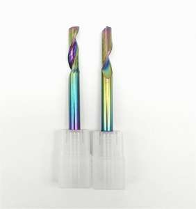 Fraises à bout en carbure à une seule dent, revêtement coloré, 2025, fraises à spirale pour routeur, 6 mm, ODM OEM, fraises de fraisage CNC - Product Image 2